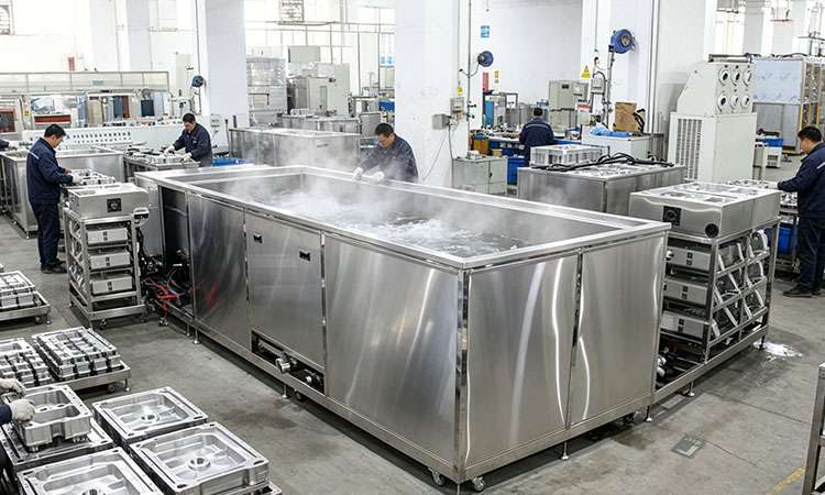 全自動(dòng)批量清洗硅片，大型超聲波工業(yè)清洗機(jī)產(chǎn)能提升到底有多可觀(guān)？